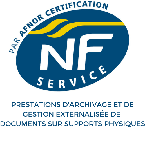 logo certification archivage nf z 40 350